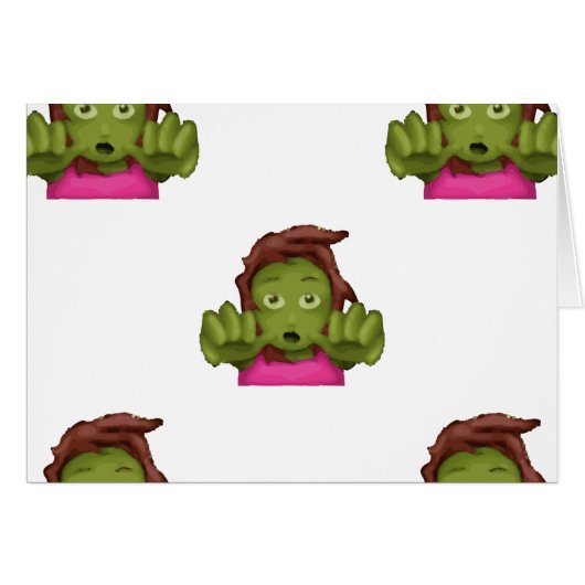 emoji zombie woman (Front Horizontal)