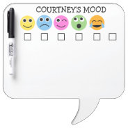 Emojis Emotions Check One Personalized Dry Erase Board at Zazzle