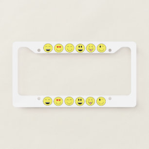"Emojis" License Plate Frame