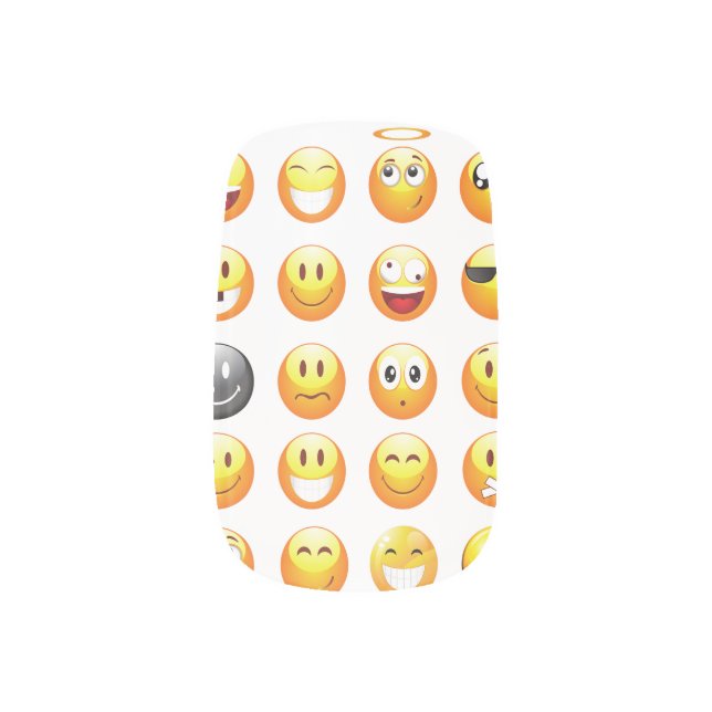 emojis nail wraps stickers decals (Right Thumb)