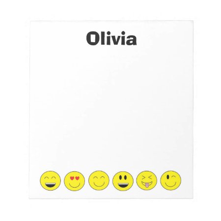 Emojis Personalized Notepad