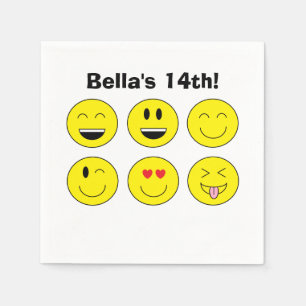 "Emojis" Personalized Paper Napkins