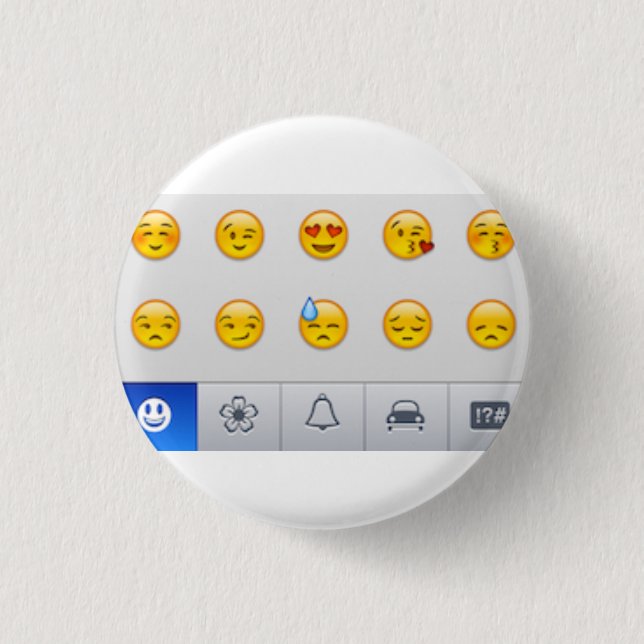 Emojis Pinback Button (Front)