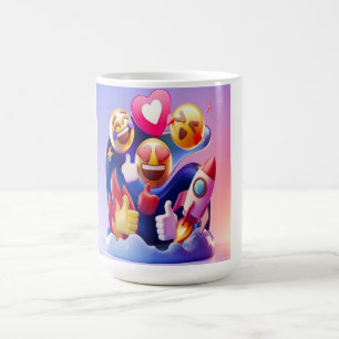 Emojis Unleashed A Fun, Colorful Adventure Coffee Mug