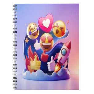 Emojis Unleashed A Fun, Colorful Adventure Notebook