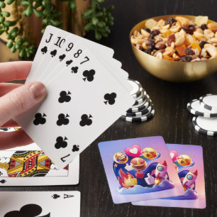 Emojis Unleashed A Fun, Colorful Adventure Poker Cards