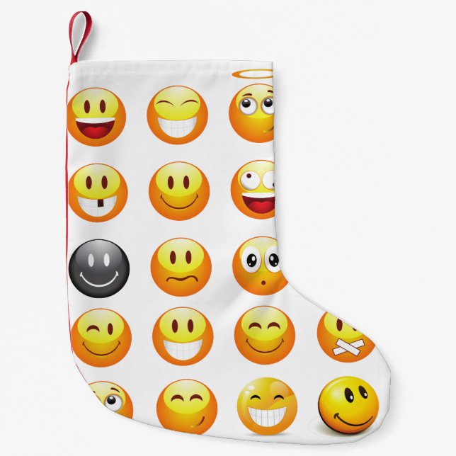 emojis xmas christmas stocking (Front)