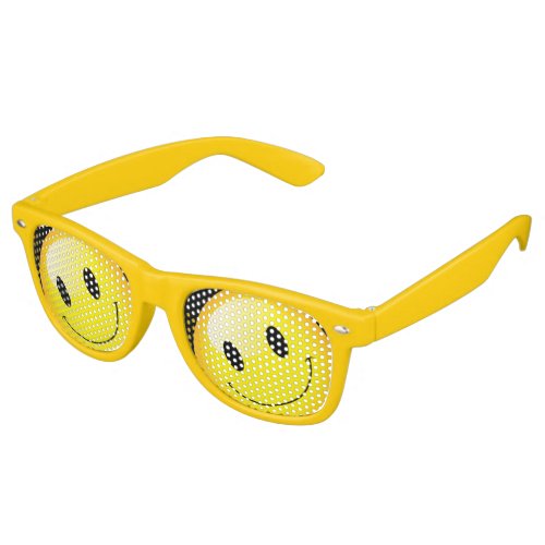 Emojo Face Party Emoticon Yellow Rave Retro Sunglasses