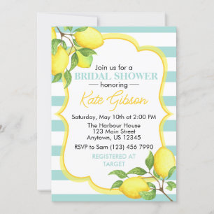 emon Bridal Shower Invitation – Fresh Citrus Theme