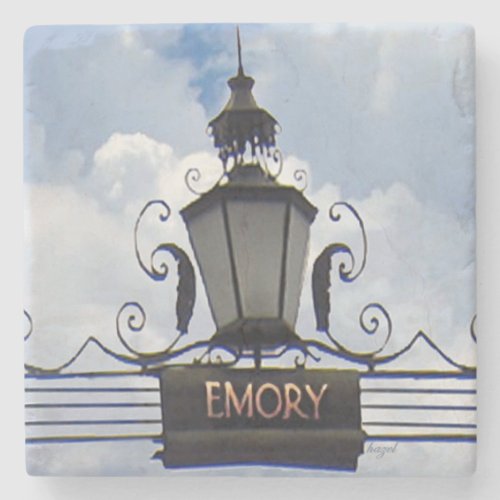 Emory University Lantern Atlanta Marble Stone Coa Stone Coaster