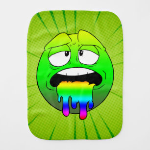 Emote Face Burp Cloth
