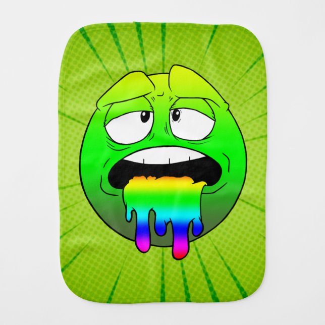 Emote Face Burp Cloth (Front)