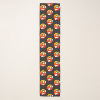 Emote Face Chiffon Scarf