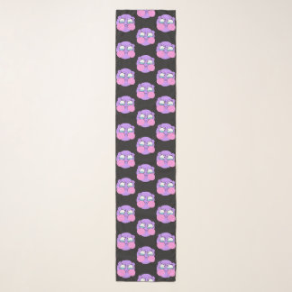 Emote Face Chiffon Scarf