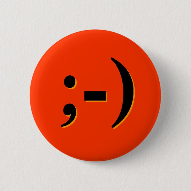 Emote-o-Lantern - orange Pinback Button (Front)