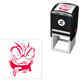 Emotican Face Self-inking Stamp