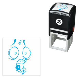 Emotican Face  Self-inking Stamp