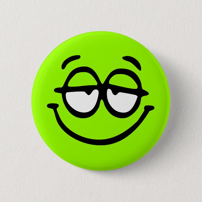 Emoticon Customizable Background Button (Front)