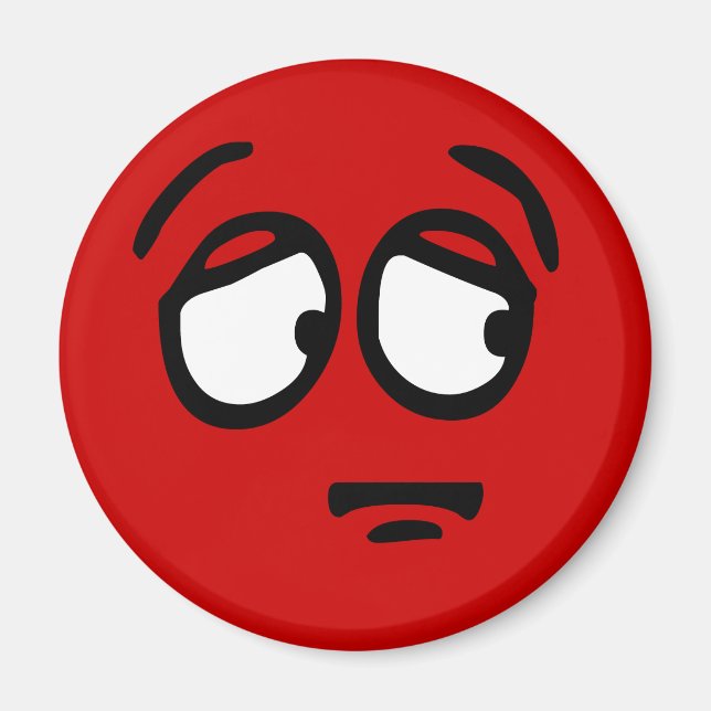 Emoticon Customizable Background Magnet (Front)