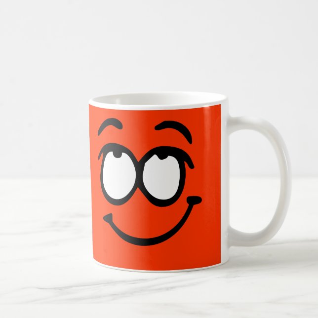 Emoticon Customizable Background Mug (Right)
