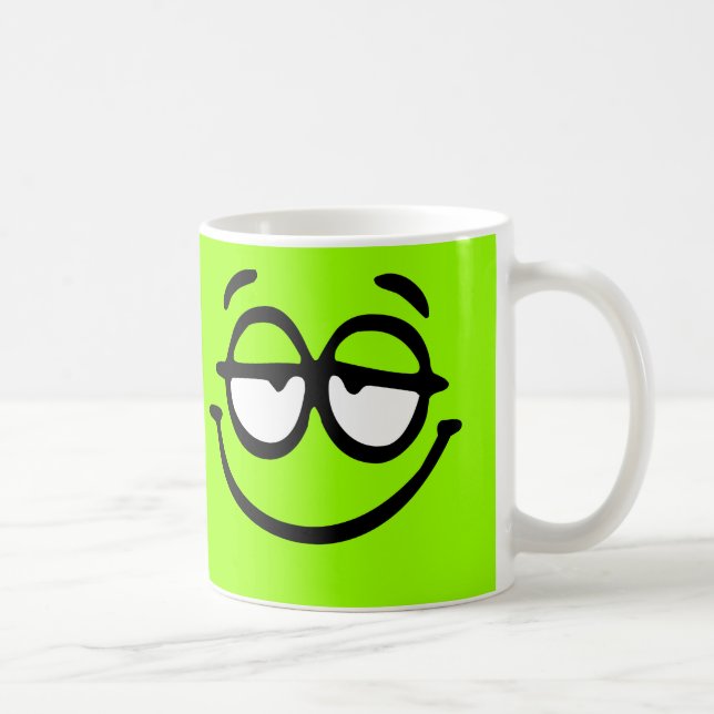 Emoticon Customizable Background Mug (Right)