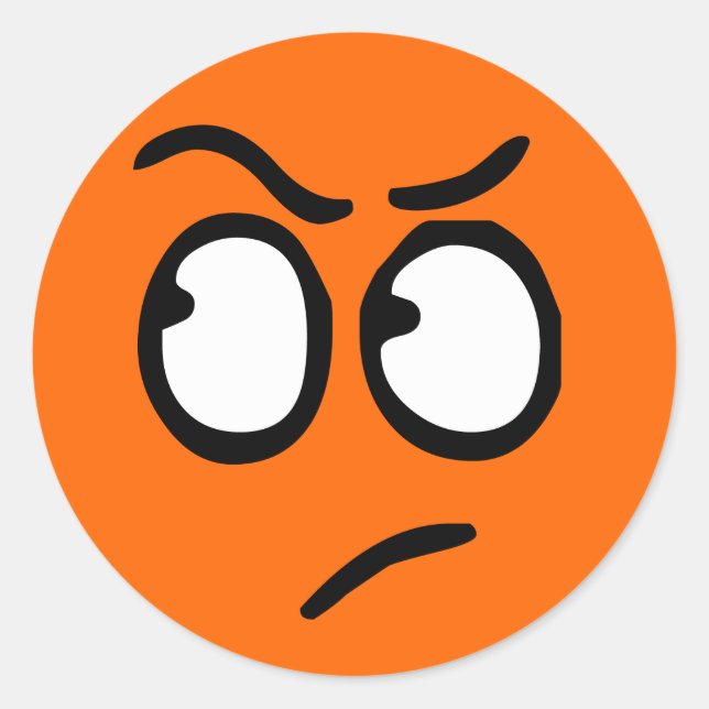 Emoticon Customizable Background Sticker (Front)