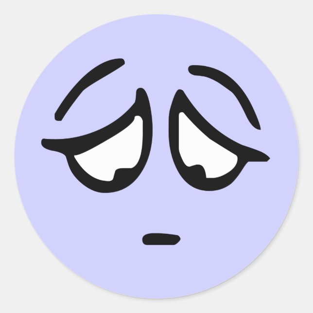 Emoticon Customizable Background Sticker (Front)