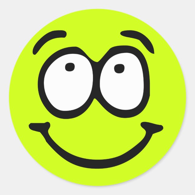 Emoticon Customizable Background Sticker (Front)