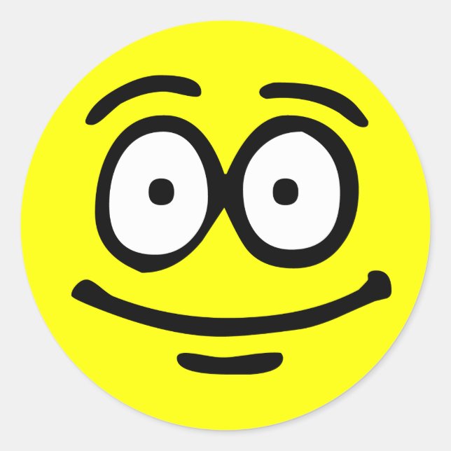 Emoticon Customizable Background Sticker (Front)