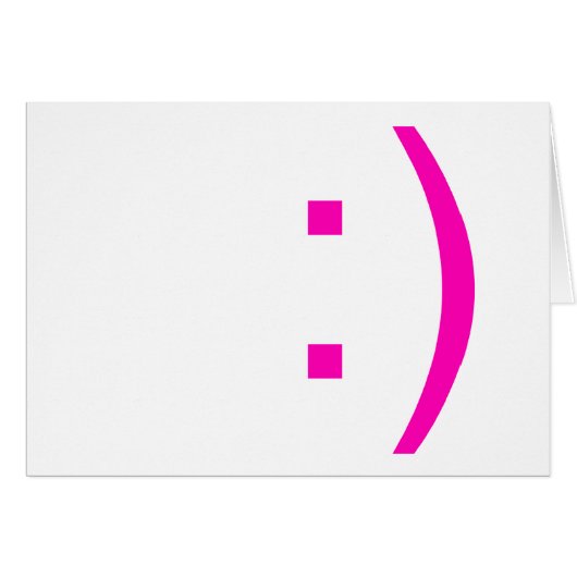 emoticon face card (Front Horizontal)