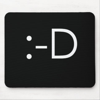 Emoticon - grin mouse pad