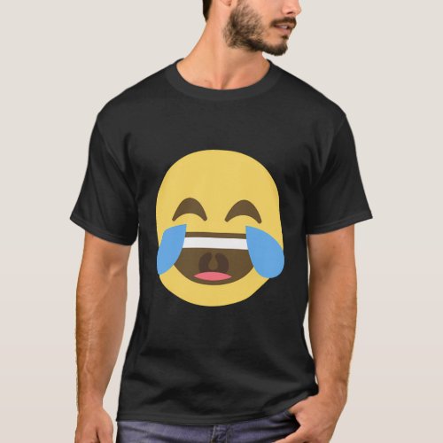 Emoticon Laughing Tears Face With Tears Of Joy T_Shirt