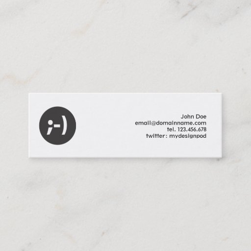 Customizable Emoticon Smiley Profile Business Card