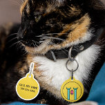 Emoticon Sad Crying Face Emoji Funny Lost Pet ID Tag<br><div class="desc">This is the perfect gift for the pet lover with a sense of humor. Cute crying emoji face on one side and contact info on the other.</div>