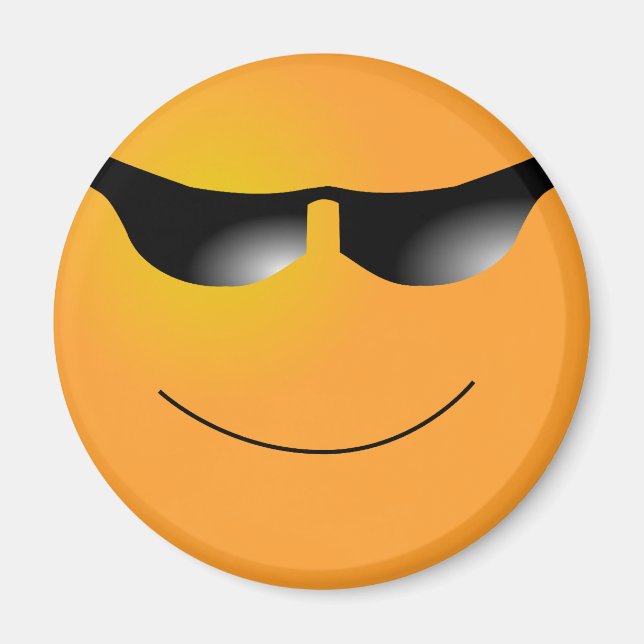 Emoticon Sunglasses Magnet (Front)