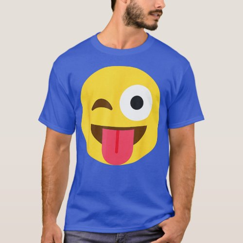 Emoticon winking face with tongue  T_Shirt