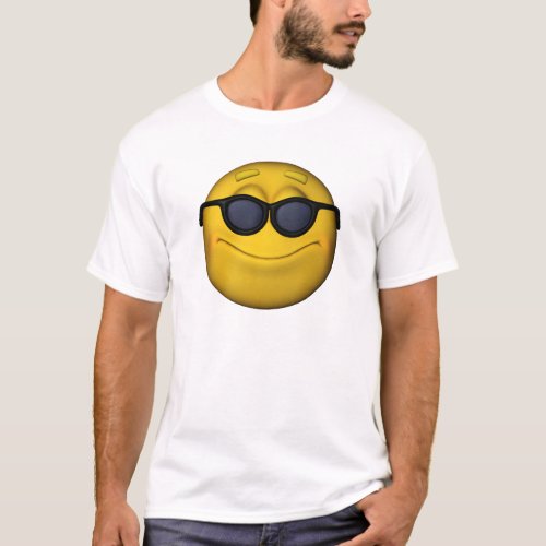 Emoticon With Sunglasses T_Shirt