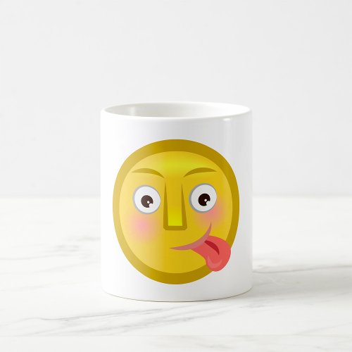 Emoticon With Tongue Out Coffee Mug