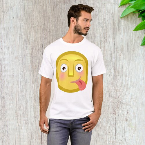 Emoticon With Tongue Out T_Shirt