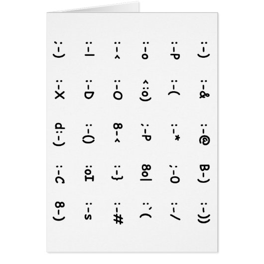 Emoticons Cards (Front)