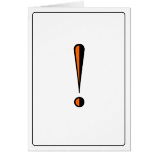 Emoticons - Exclamation! Cards