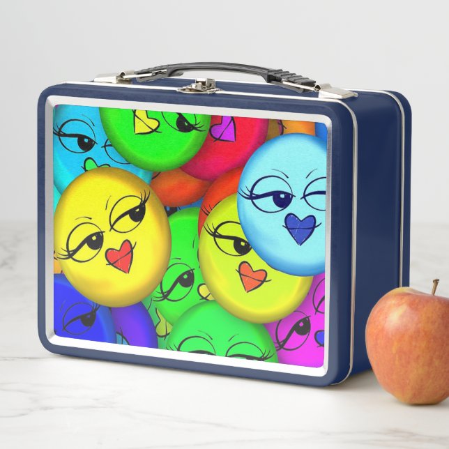 Emoticons Metal Lunch Box (In Situ)