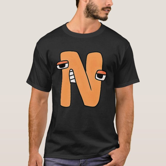 Emotion Letter N Alphabet Lore For Boys Girls T-Shirt (Front)