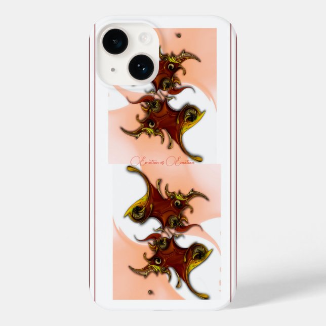 "Emotion vs Emotion", Apple iPhone 14 Case (Back)