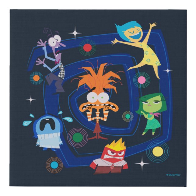 Emotion Whirlwind Faux Canvas Print (Front)