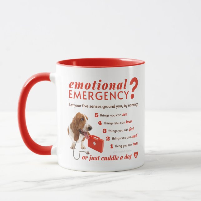 Emotional Anxiety - Doctor Dog - 54321 Countdown Mug (Left)