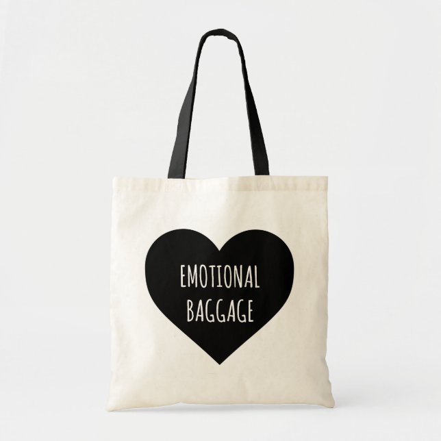 Emotional Baggage Heart Tote Bag (Front)