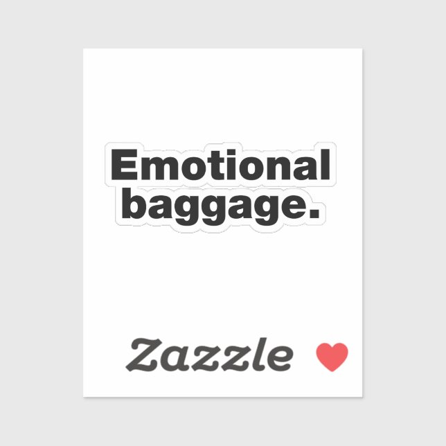 Emotional baggage sticker (Sheet)