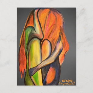 Emotional Be Child yourself Design Postcard