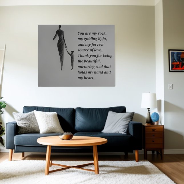 Emotional Bond:Charcoal Sketch of a Mother and son Metal Print (Creator Uploaded)